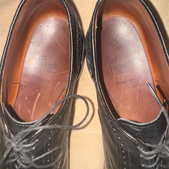 BLACK ALLEN EDMONDS HAMPTONS MENS SHOES SIZE 12 - Picture 3 of 5